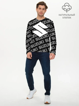 Мужской лонгслив базовый / SUZUKI