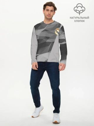 Мужской лонгслив базовый / Real Madrid