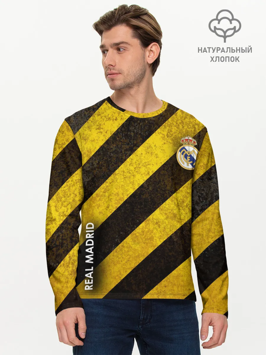 Мужской лонгслив базовый / Real Madrid