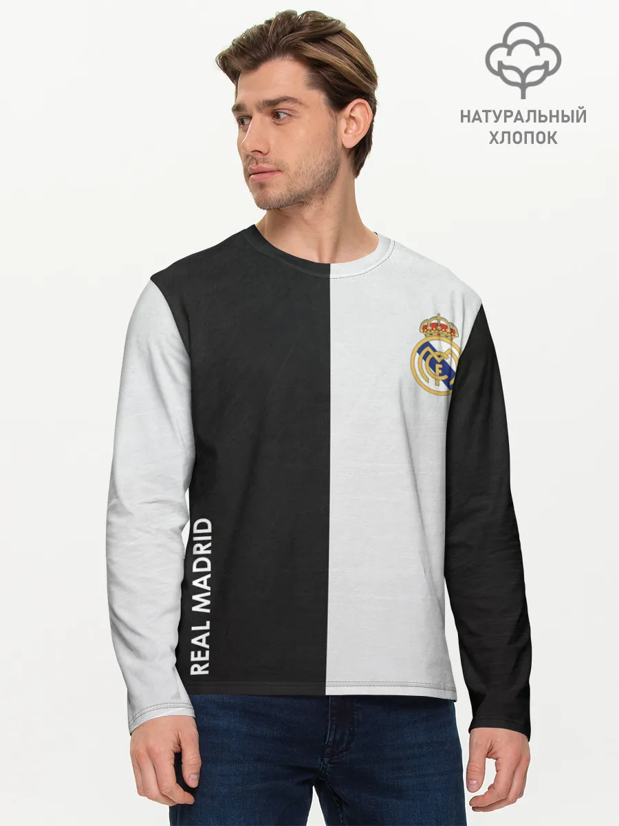 Мужской лонгслив базовый / Real Madrid