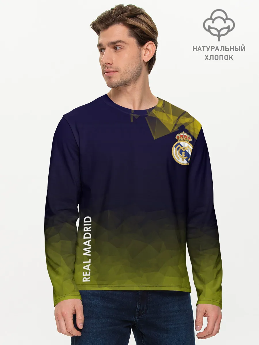 Мужской лонгслив базовый / Real Madrid