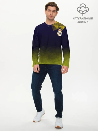 Мужской лонгслив базовый / Real Madrid