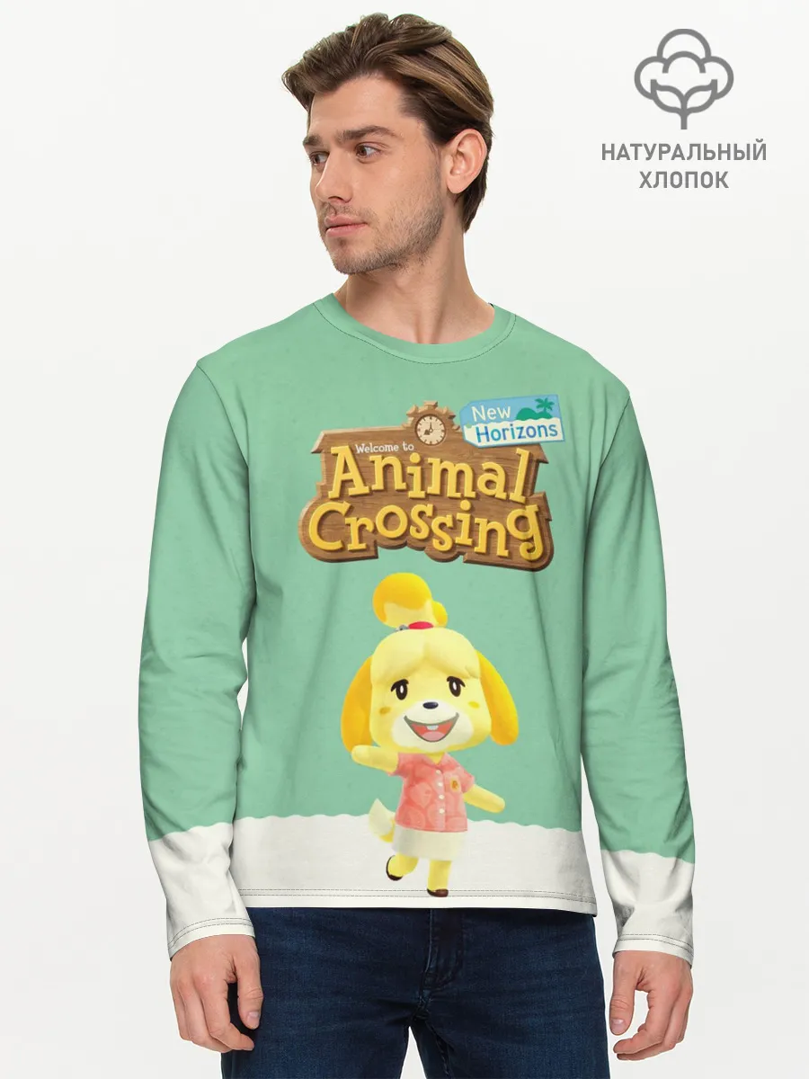Мужской лонгслив базовый / Animal Crossing