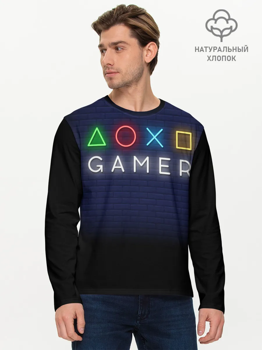 Мужской лонгслив базовый / Doxo Gamer