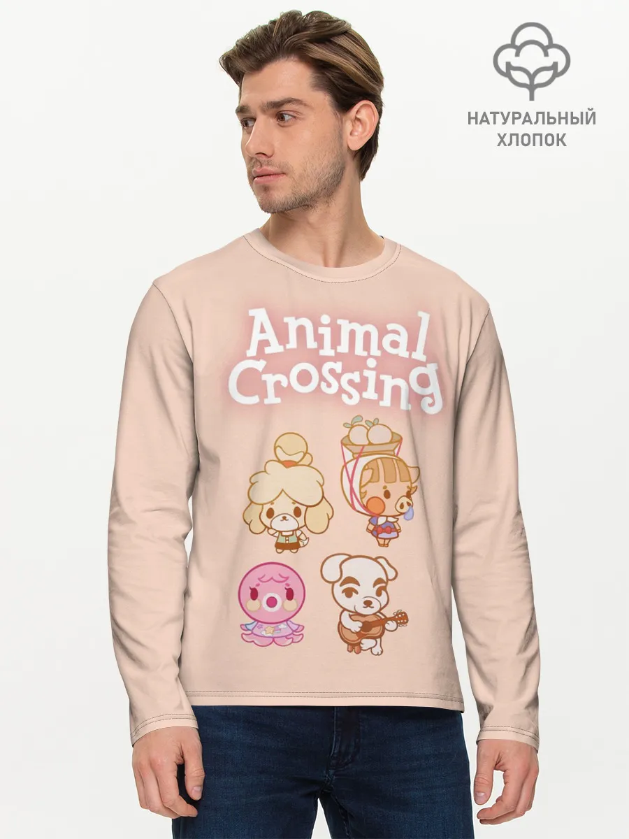 Мужской лонгслив базовый / Animal Crossing