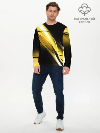 Мужской лонгслив базовый / GEOMETRY STRIPES