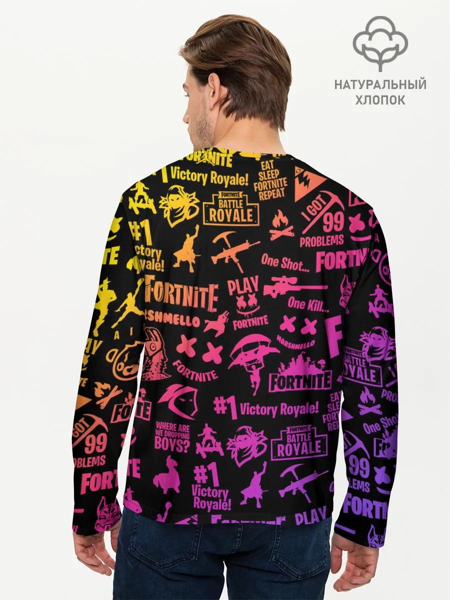 Мужской лонгслив базовый / FORTNITE PARTY EVENT / ФОРТНАЙТ