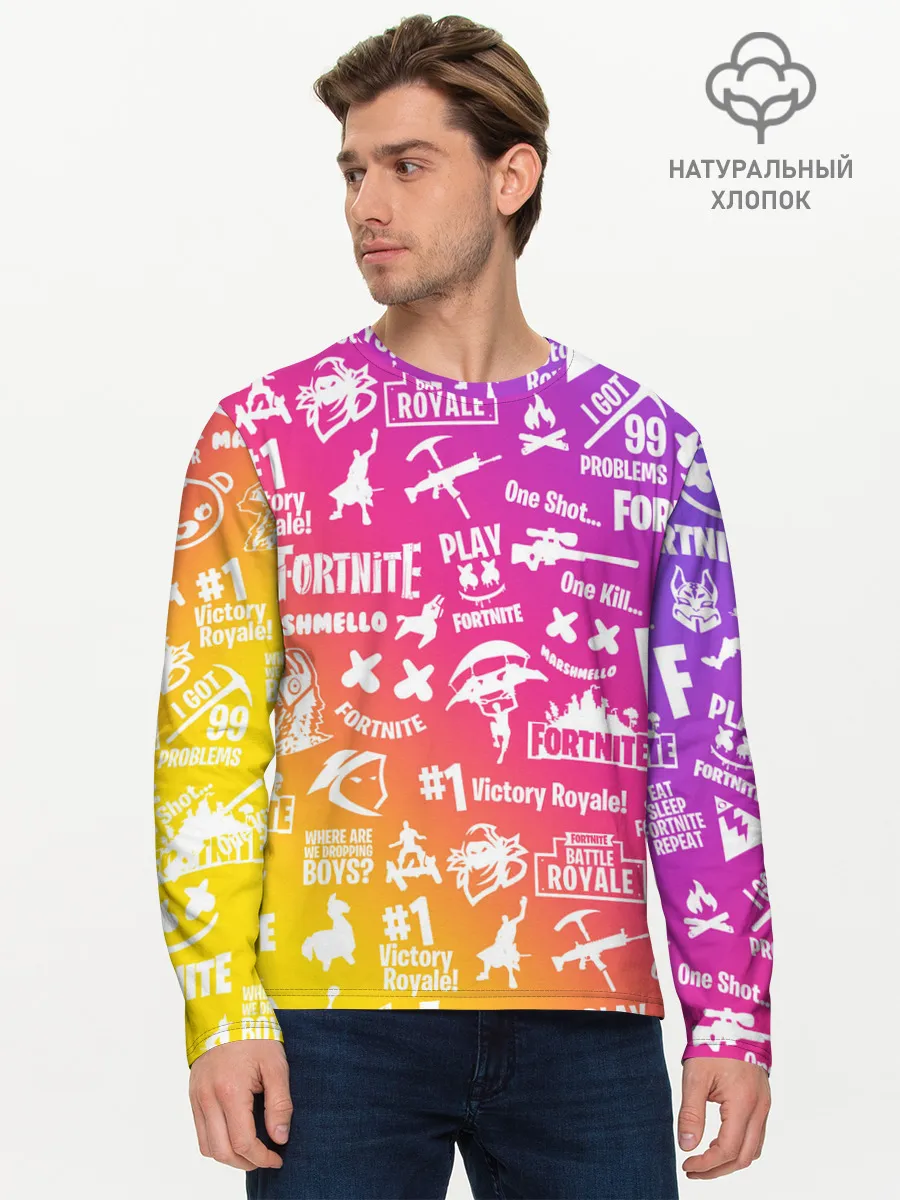 Мужской лонгслив базовый / FORTNITE PARTY EVENT