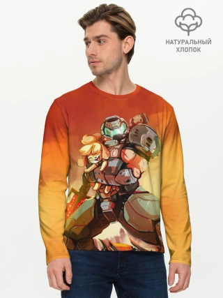 Мужской лонгслив базовый / ANIMAL CROSSING x DOOM ETERNAL