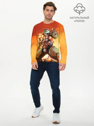 Мужской лонгслив базовый / ANIMAL CROSSING x DOOM ETERNAL
