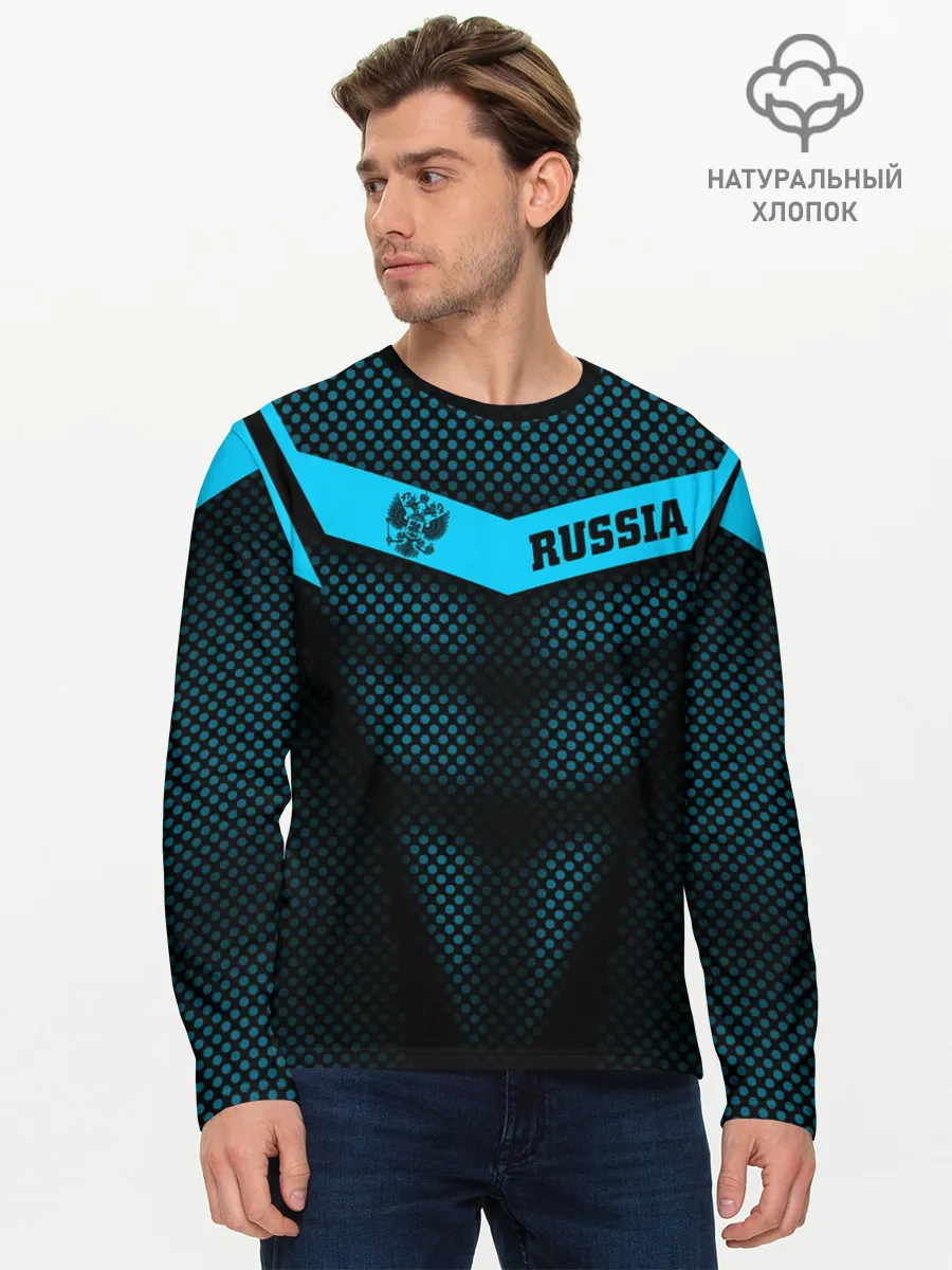 Мужской лонгслив базовый / Russia