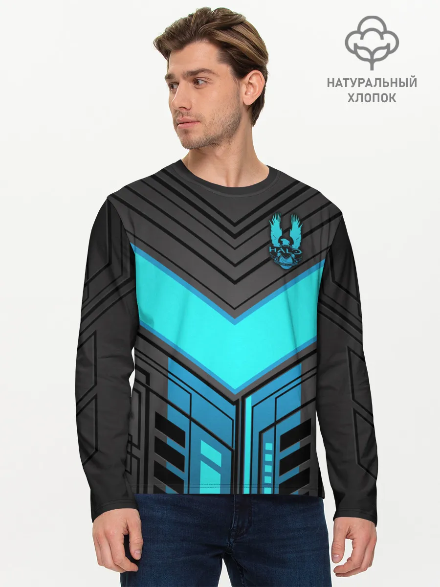 Мужской лонгслив базовый / Halo