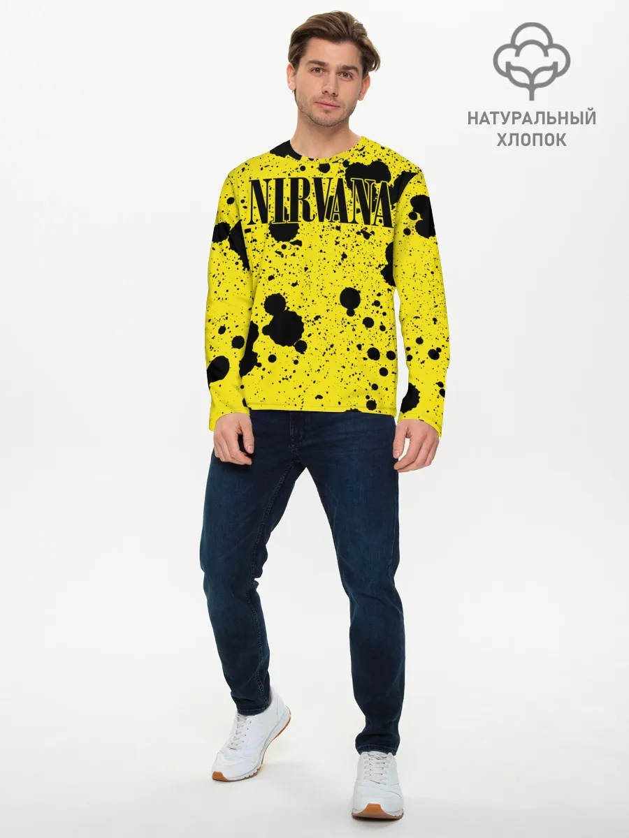 Мужской лонгслив базовый / Nirvana