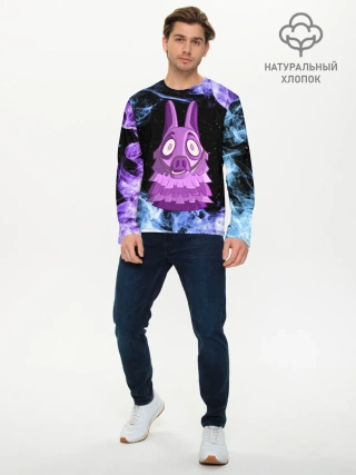 Мужской лонгслив базовый / Lama Fortnite