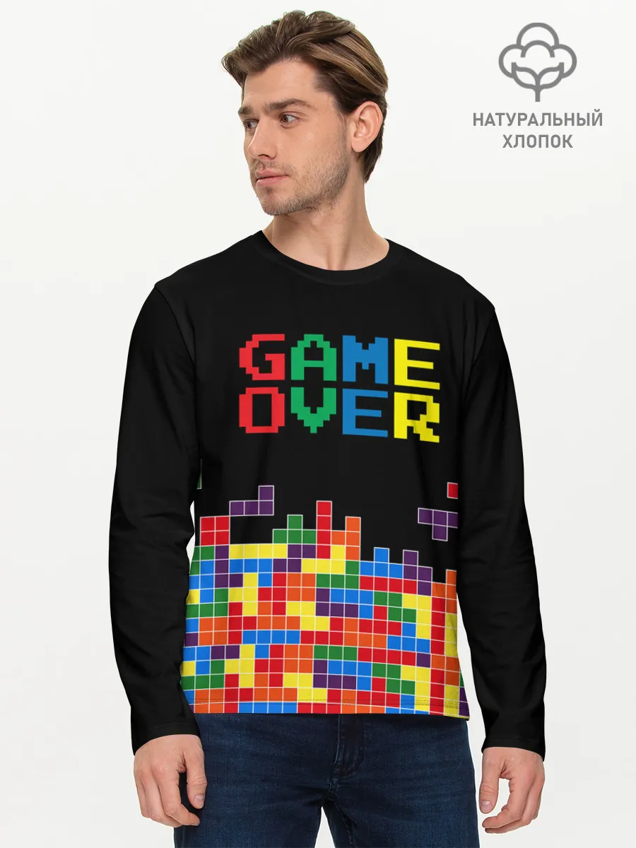 Мужской лонгслив базовый / ТЕТРИС