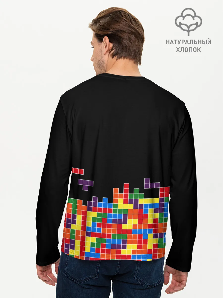 Мужской лонгслив базовый / ТЕТРИС