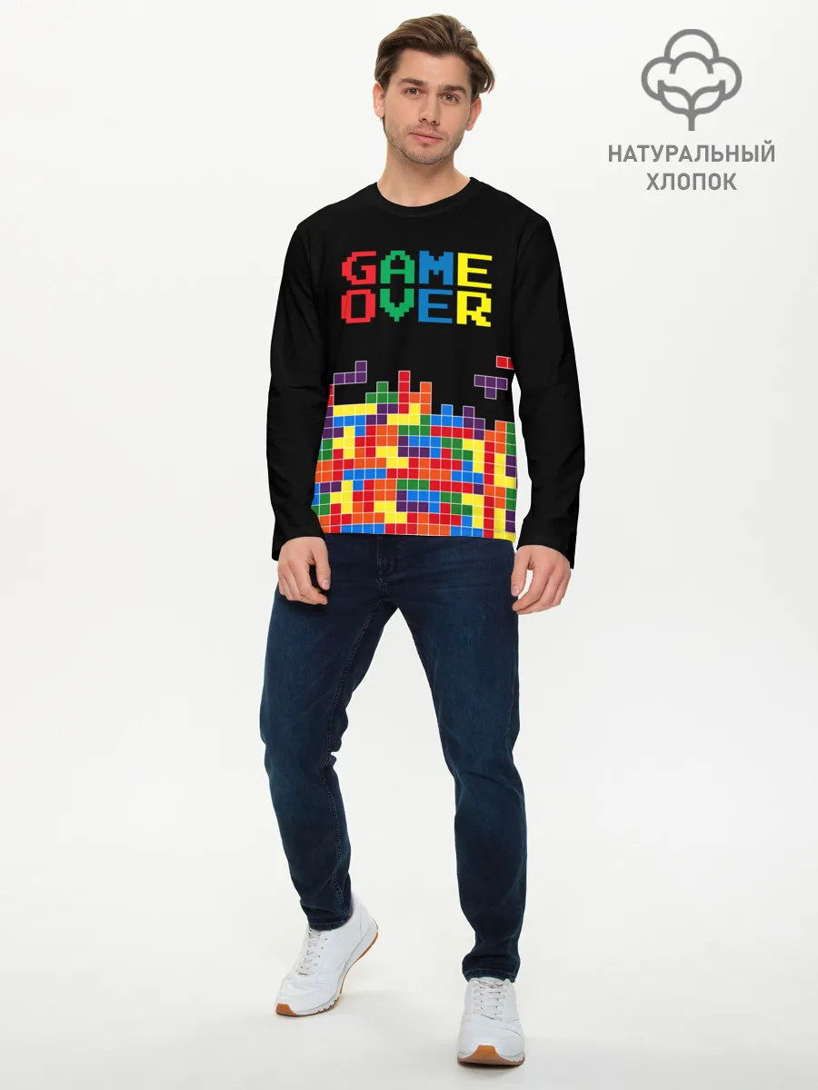 Мужской лонгслив базовый / ТЕТРИС