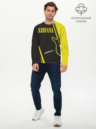 Мужской лонгслив базовый / Nirvana