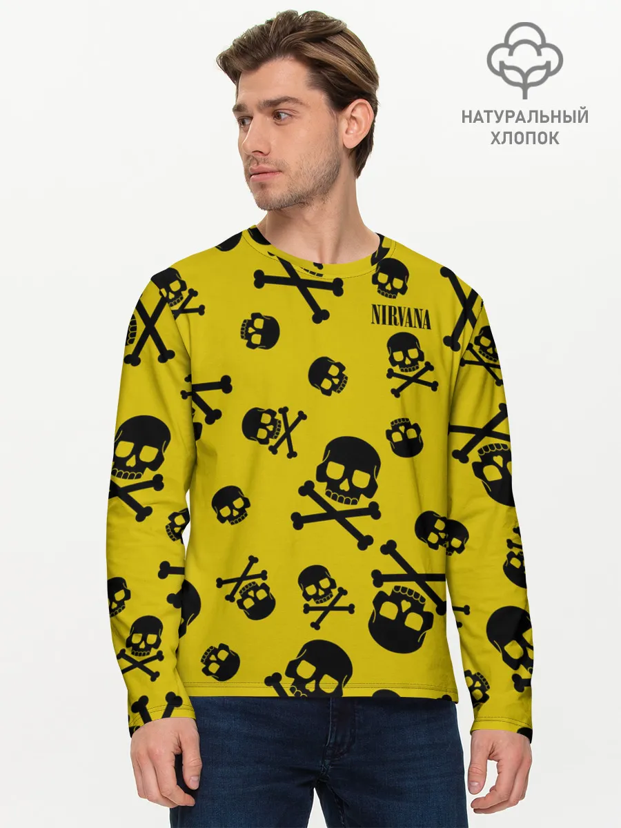 Мужской лонгслив базовый / Nirvana