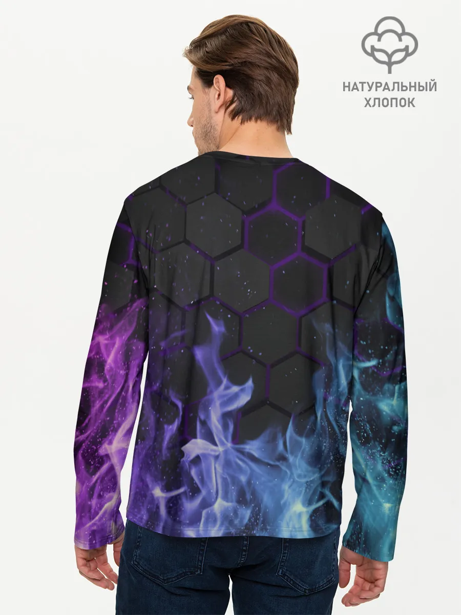 Мужской лонгслив базовый / Fire