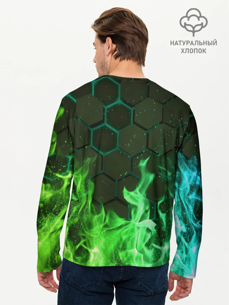 Мужской лонгслив базовый / Fire