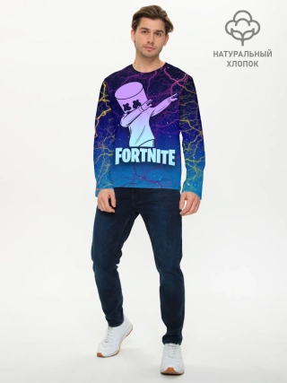 Мужской лонгслив базовый / Fortnite,Marshmello