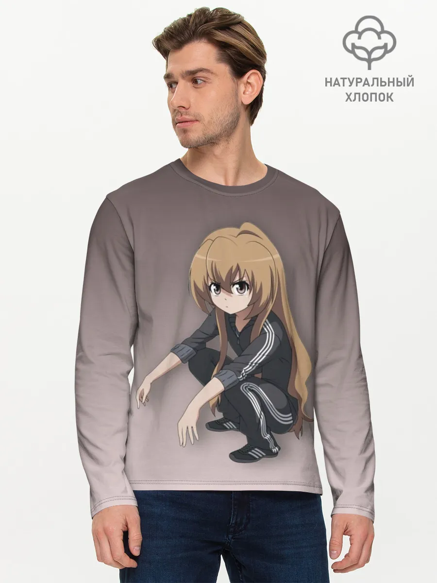 Мужской лонгслив базовый / Аниме девочка на кортах в Адидасе