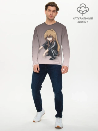 Мужской лонгслив базовый / Аниме девочка на кортах в Адидасе