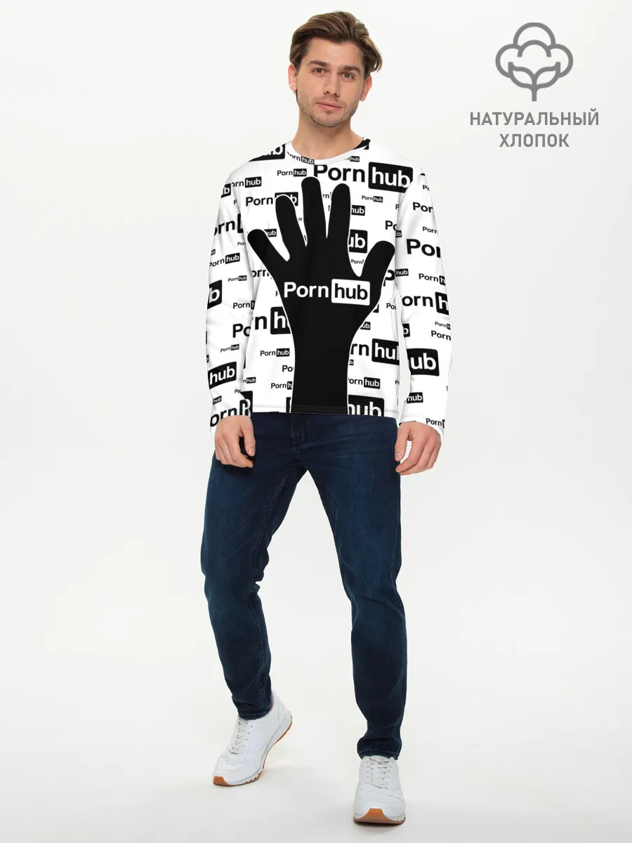 Мужской лонгслив базовый / PornHub