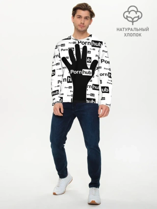 Мужской лонгслив базовый / PornHub