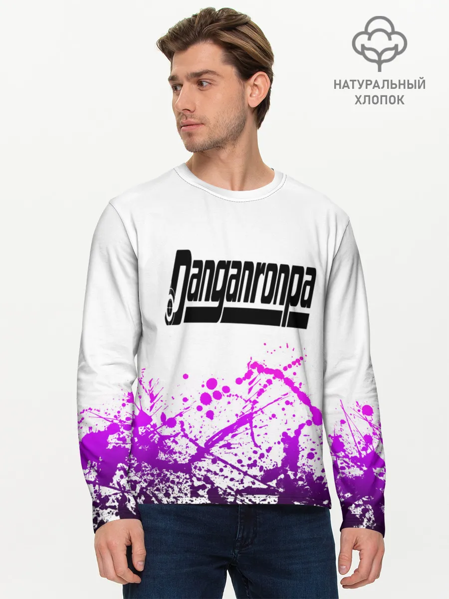 Мужской лонгслив базовый / Danganronpa purple