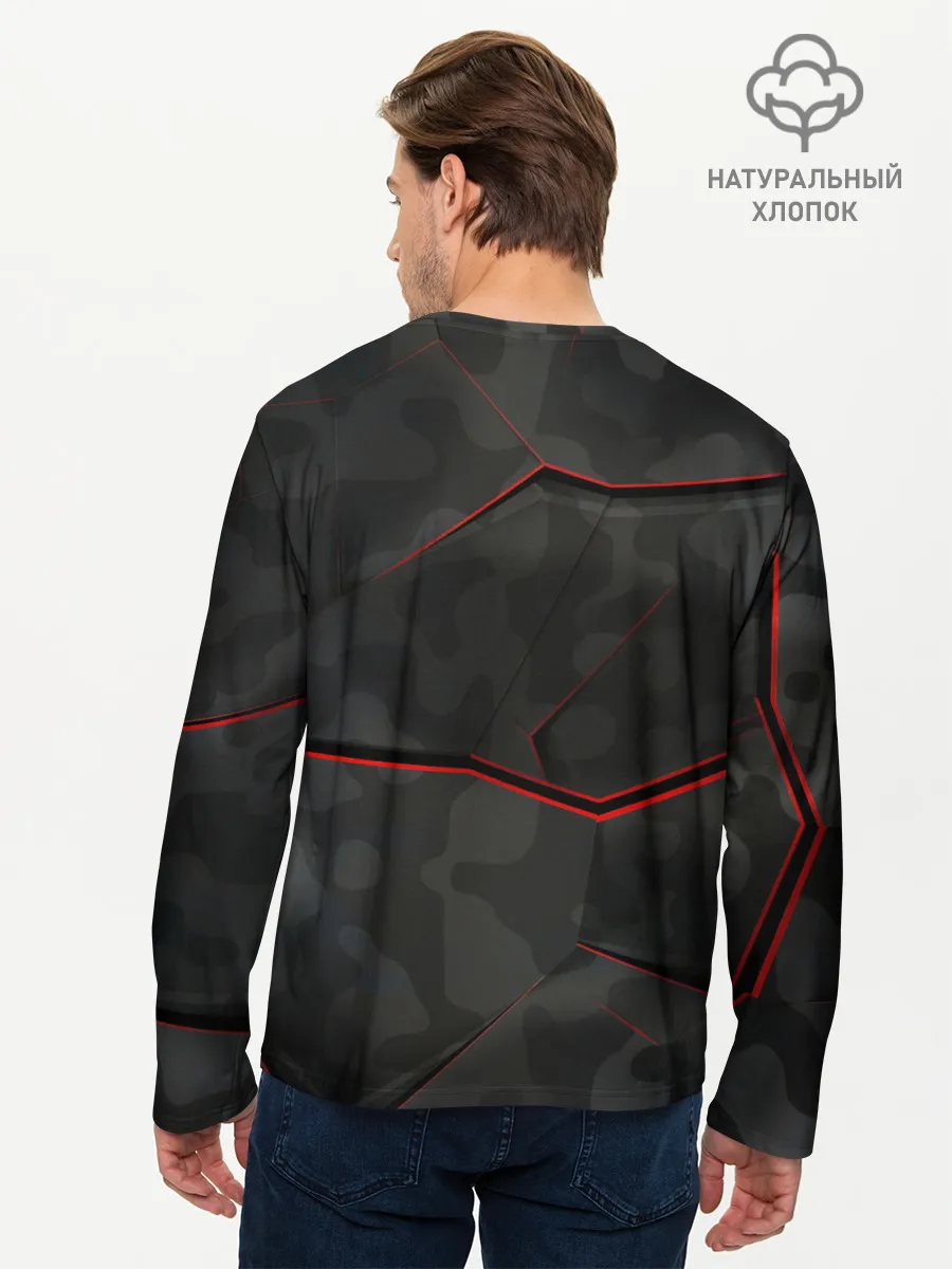 Мужской лонгслив базовый / Текстура.