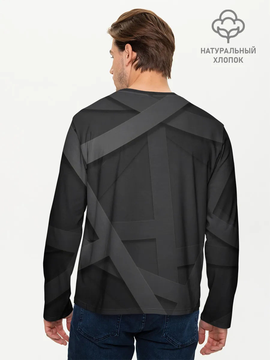 Мужской лонгслив базовый / Текстура.
