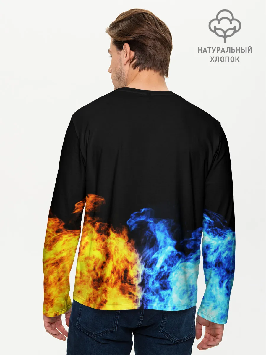 Мужской лонгслив базовый / БИТВА ОГНЕЙ
