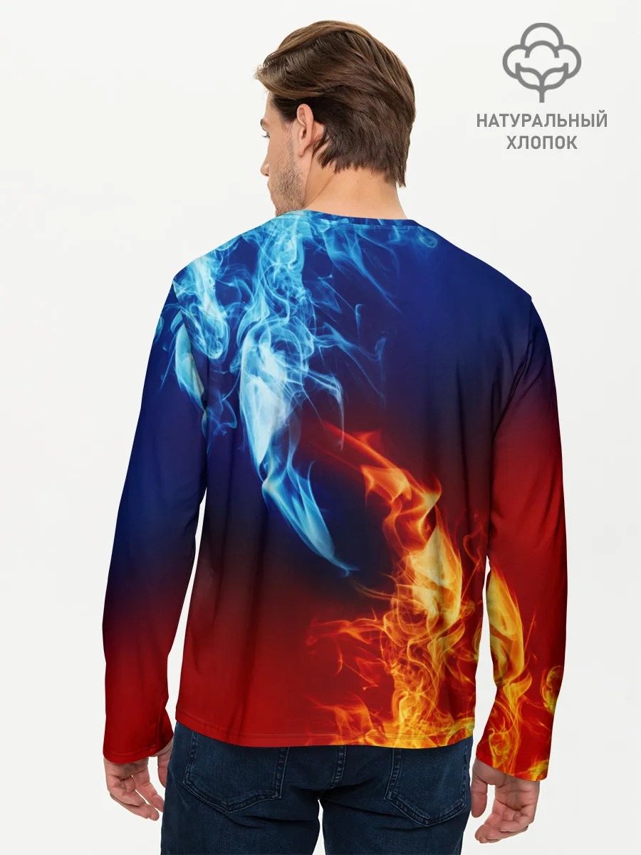 Мужской лонгслив базовый / БИТВА ОГНЕЙ