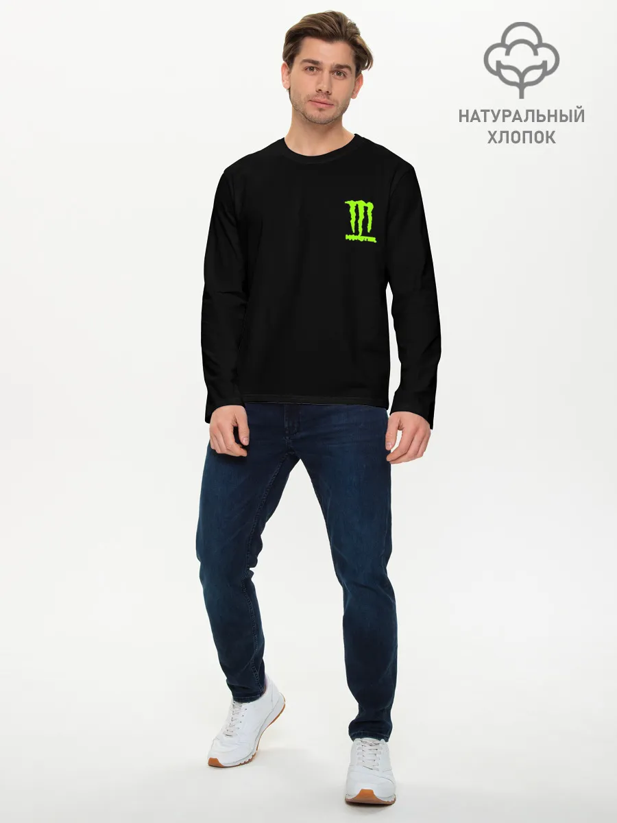 Мужской лонгслив базовый / MONSTER ENERGY