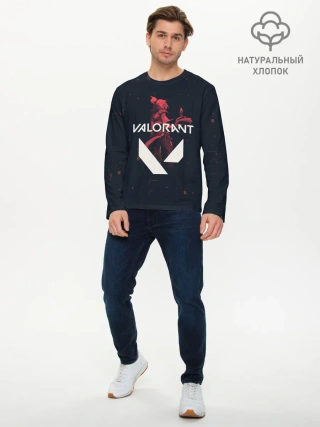 Мужской лонгслив базовый / VALORANT