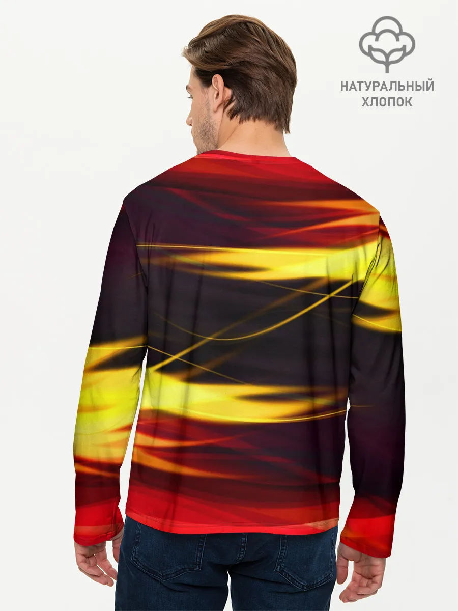 Мужской лонгслив базовый / Языки Пламени