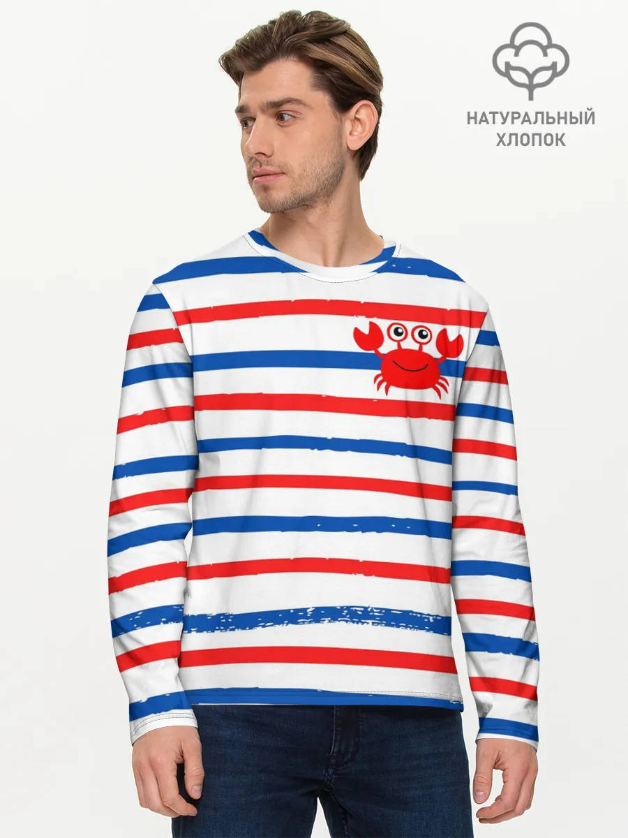 Мужской лонгслив базовый / Крабик