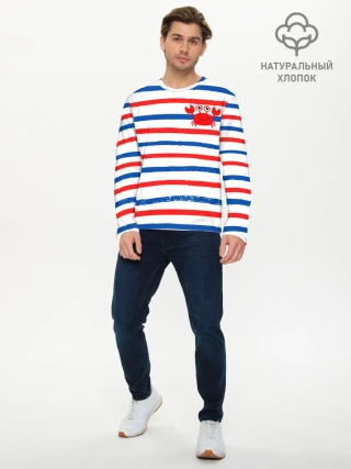 Мужской лонгслив базовый / Крабик