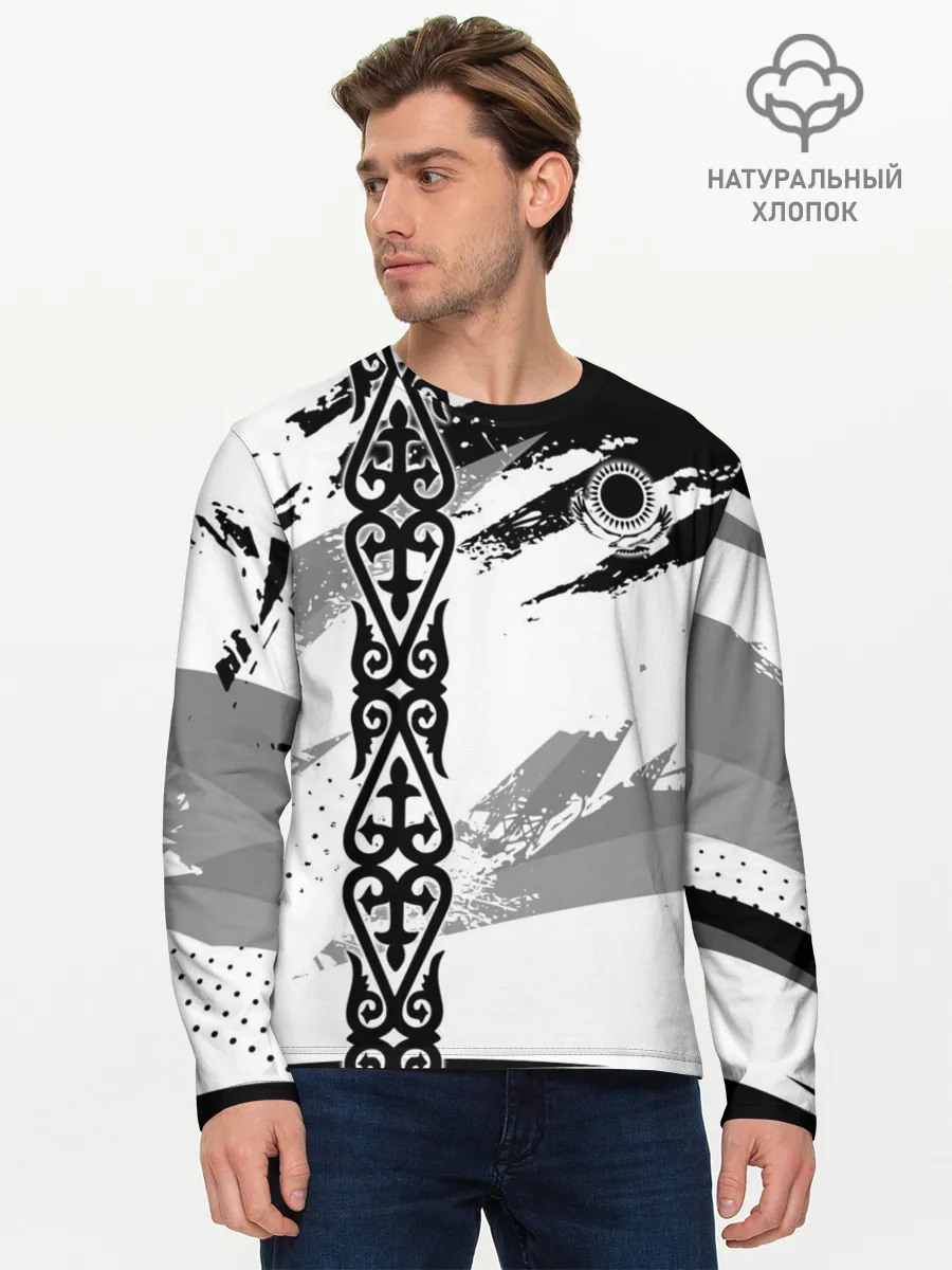 Мужской лонгслив базовый / Форма Казахстан