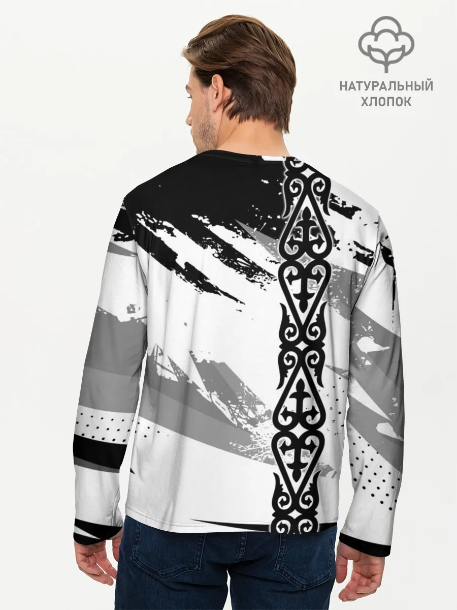 Мужской лонгслив базовый / Форма Казахстан