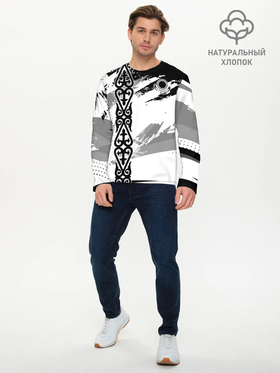 Мужской лонгслив базовый / Форма Казахстан