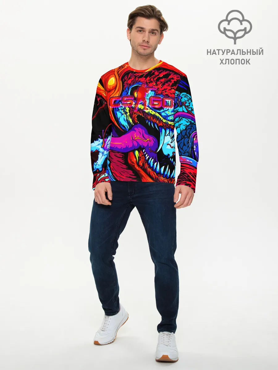 Мужской лонгслив базовый / HYPER BEAST | CS GO