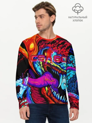 Мужской лонгслив базовый / HYPER BEAST | CS GO