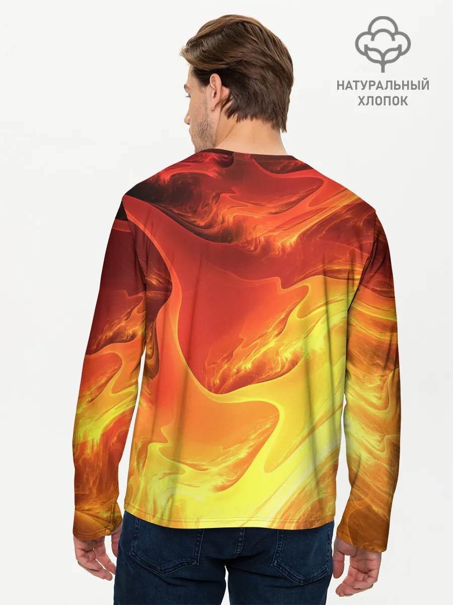 Мужской лонгслив базовый / MINECRAFT | ЛАВА