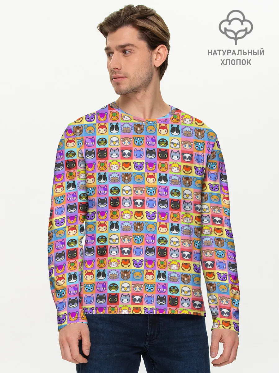 Мужской лонгслив базовый / ANIMAL CROSSING