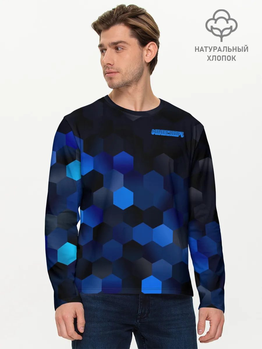 Мужской лонгслив базовый / Minecraft