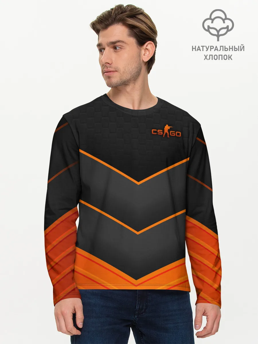 Мужской лонгслив базовый / Counter-Strike