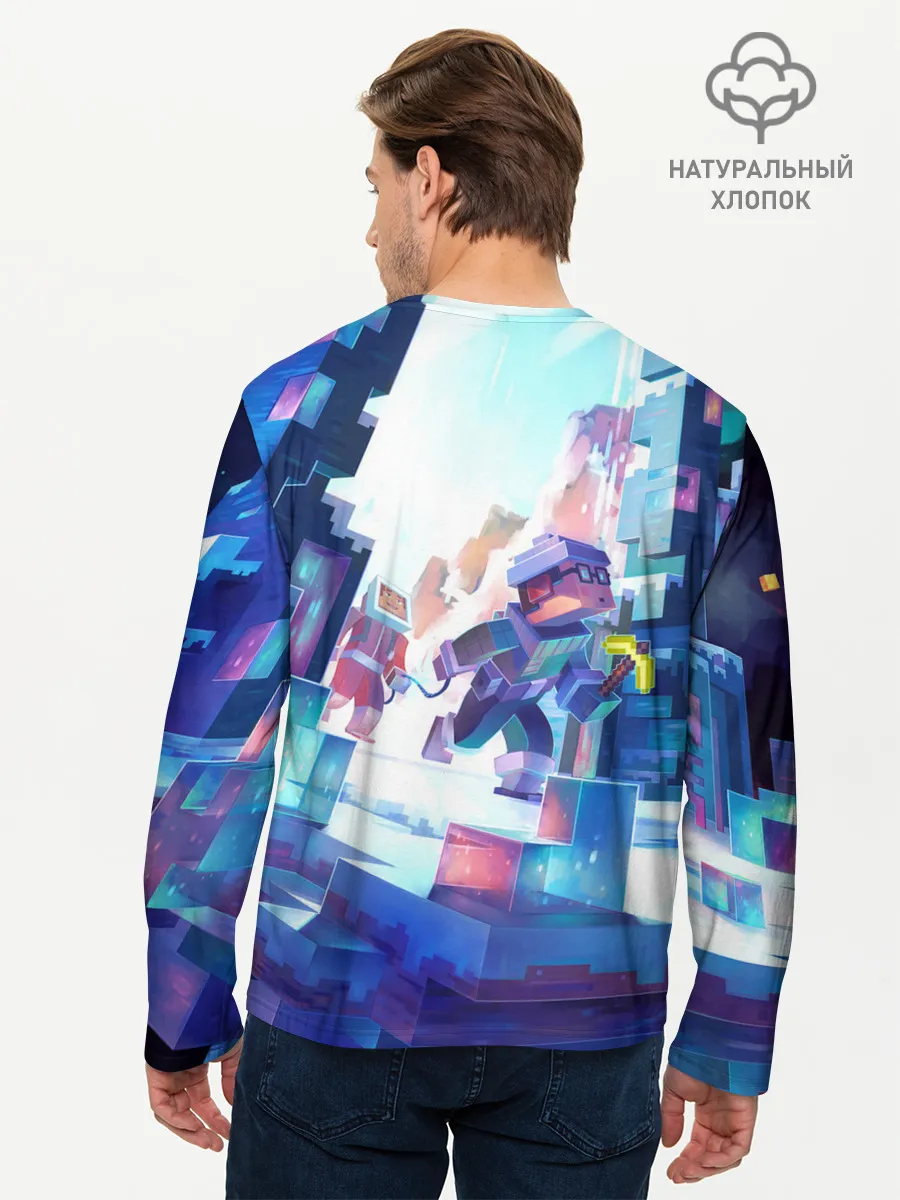 Мужской лонгслив базовый / Майнкрафт